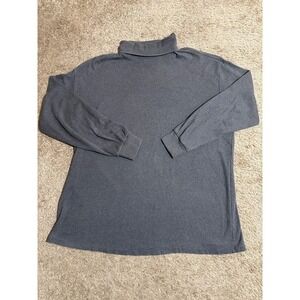 St. John's Bay Men's 3XLT Gray Turtleneck Shirt Long Sleeve